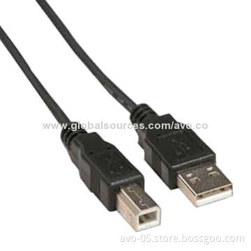 USB A Male to B Male Printer Cables with PVC Overall Jacket and RoHS MarkNew